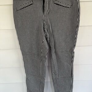 GAP Black and White Gingham Dress Pants